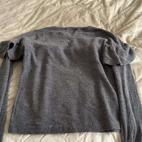 Madeleine Thompson Cashmere Ruffle Crewneck Size Medium - Picture 3 of 8